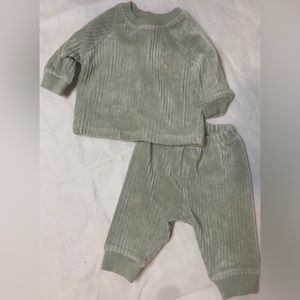 Baby Gap jogger set. Sage color size 0-3 months.